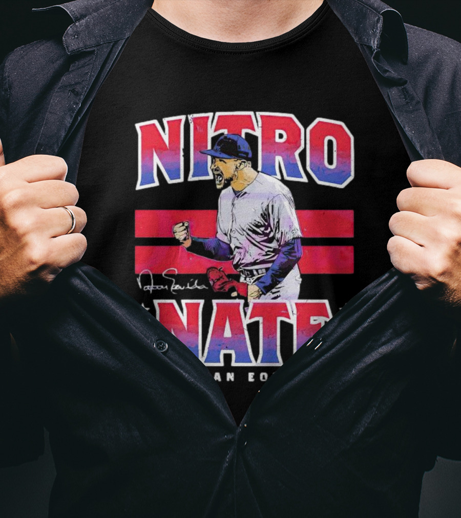 Nitro Nate Nathan Eovaldi Signature Baseball T-Shirt