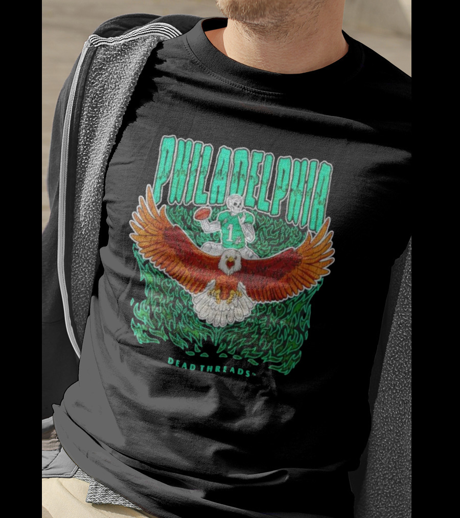 Philadelphia Football Eagle Dead Threads T-Shirt