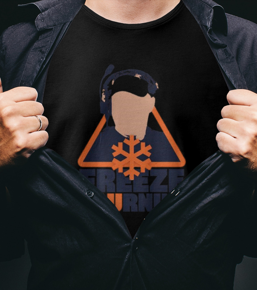 Freeze WAUrning Auburn Coaching Icon Snowflake T-Shirt