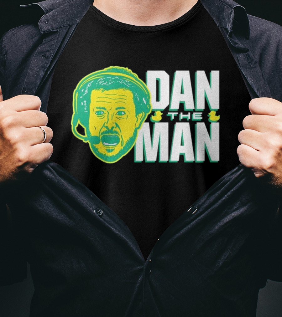 Oregon Fans Dan The Man Ducks Headset T-Shirt