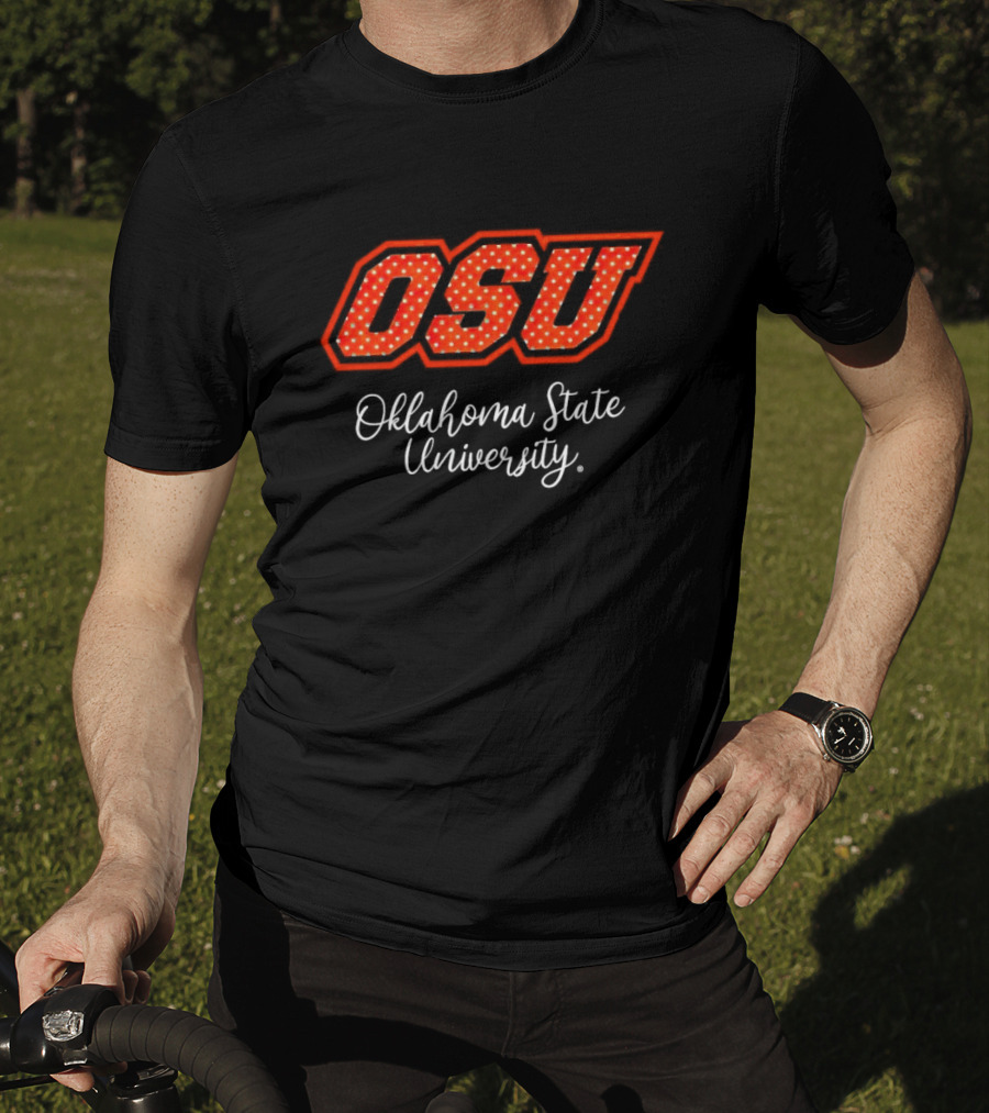 OSU Oklahoma State University Polkadot T-Shirt