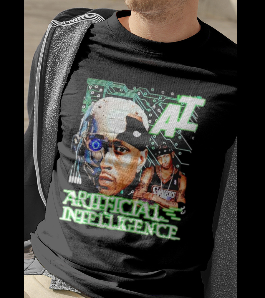 AI Allen Iverson Artificial Intelligence 76ers Cybernetic Fusion T-Shirt