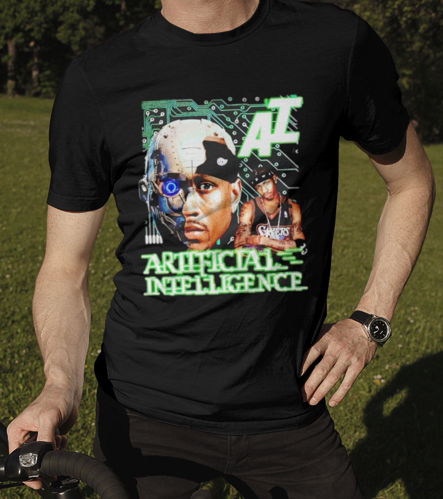 AI Allen Iverson Artificial Intelligence 76ers Cybernetic Fusion T-Shirt