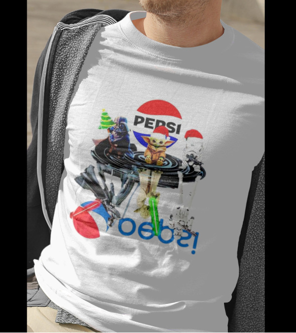 Pepsi Christmas Darth Vader Yoda Stormtrooper T-Shirt
