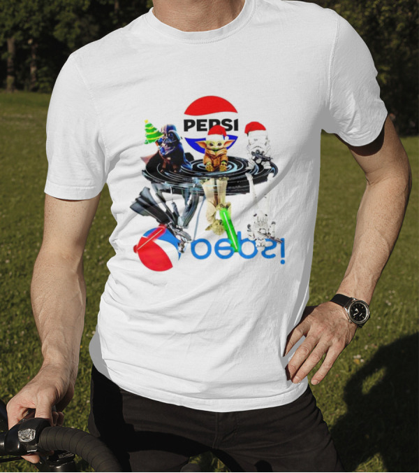 Pepsi Christmas Darth Vader Yoda Stormtrooper T-Shirt