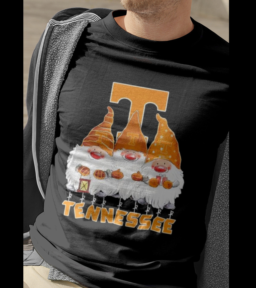 Tennessee Volunteers Christmas Gnomies With Orange T T-Shirt