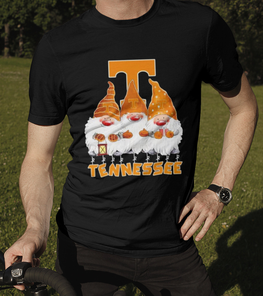 Tennessee Volunteers Christmas Gnomies With Orange T T-Shirt