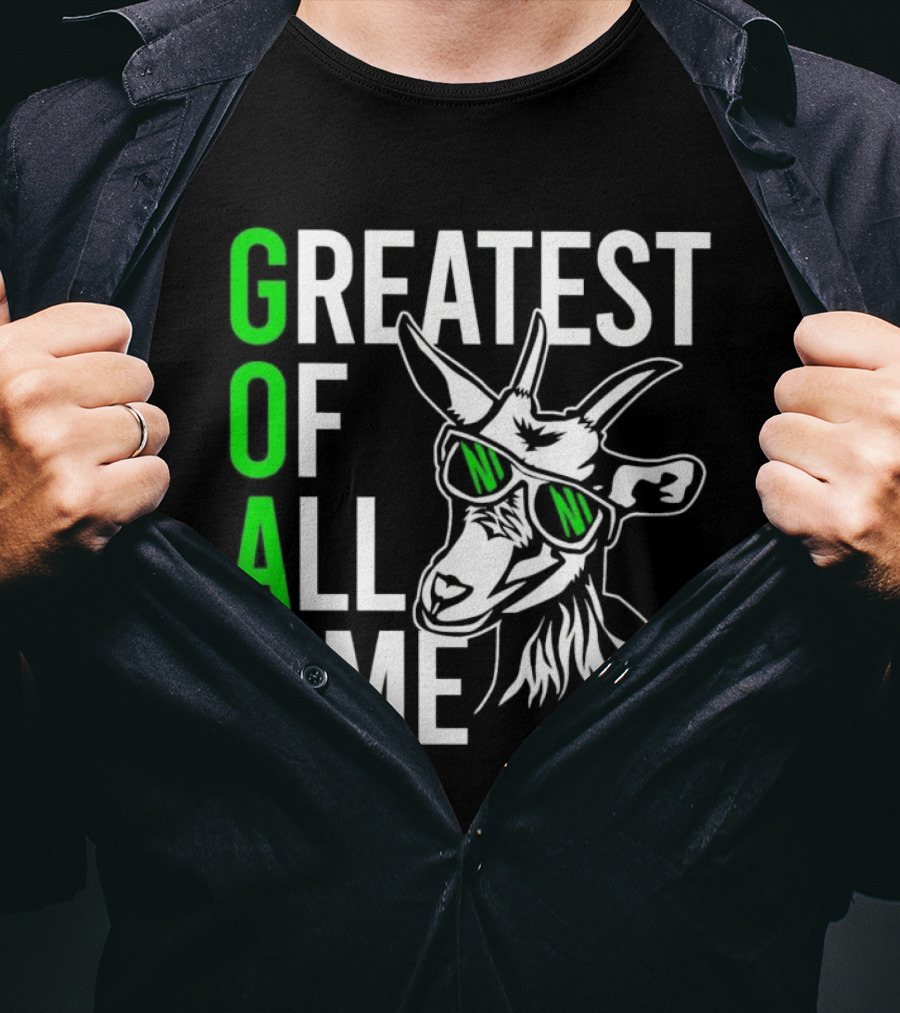 GOAT Greatest Of All Time Cool Sunglasses Goat T-Shirt
