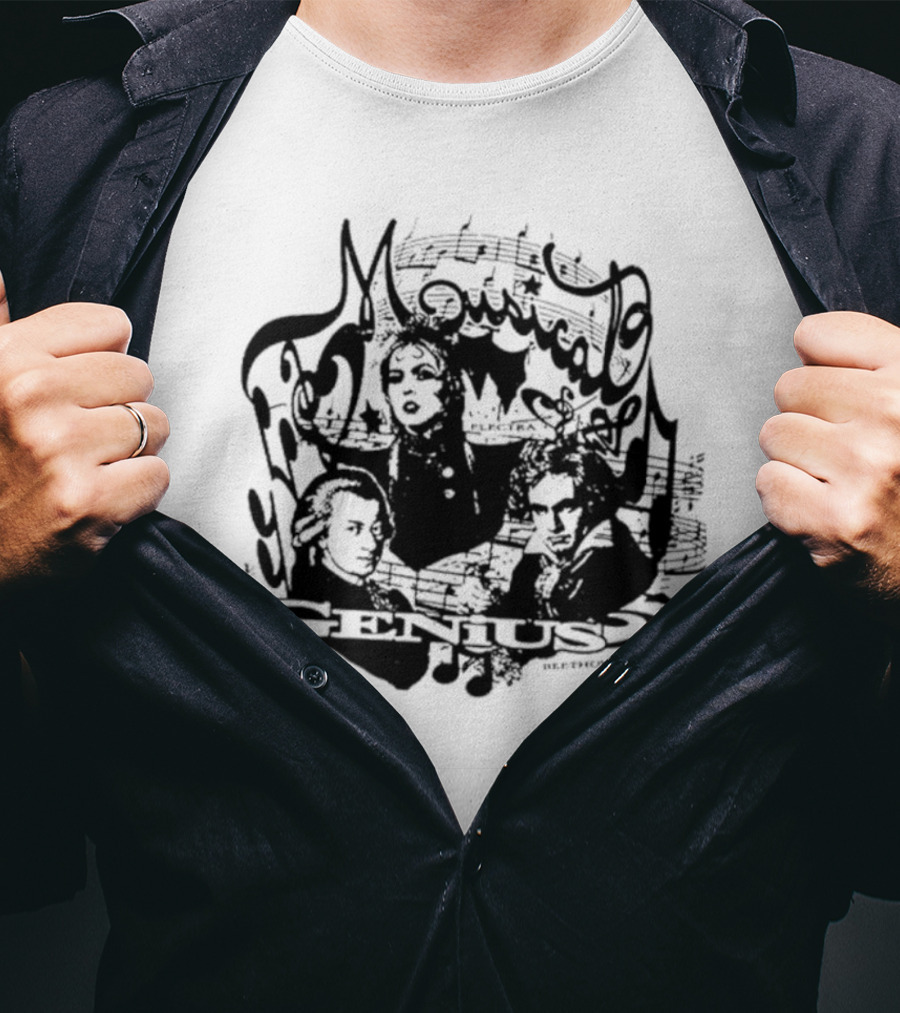 Musical Genius Mozart Beethoven Legendary Composers T-Shirt