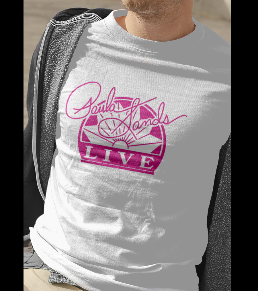 Paula Sands Live Pink Script With Sunrise T-Shirt