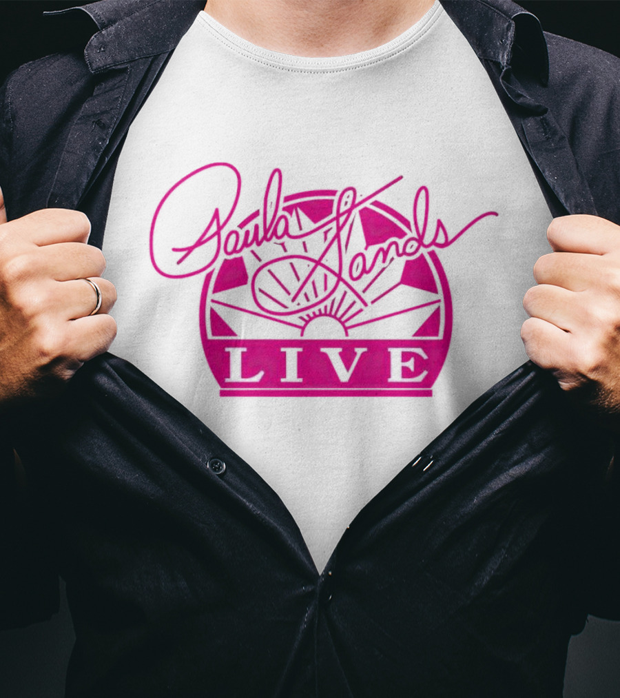 Paula Sands Live Pink Script With Sunrise T-Shirt