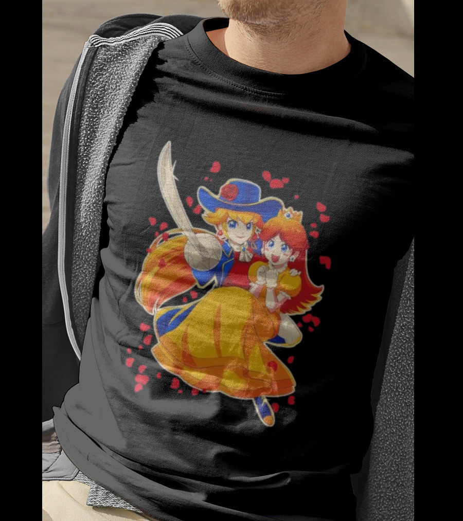 Princess To The Rescue With Heroic Duo And Heart Petals T-Shirt