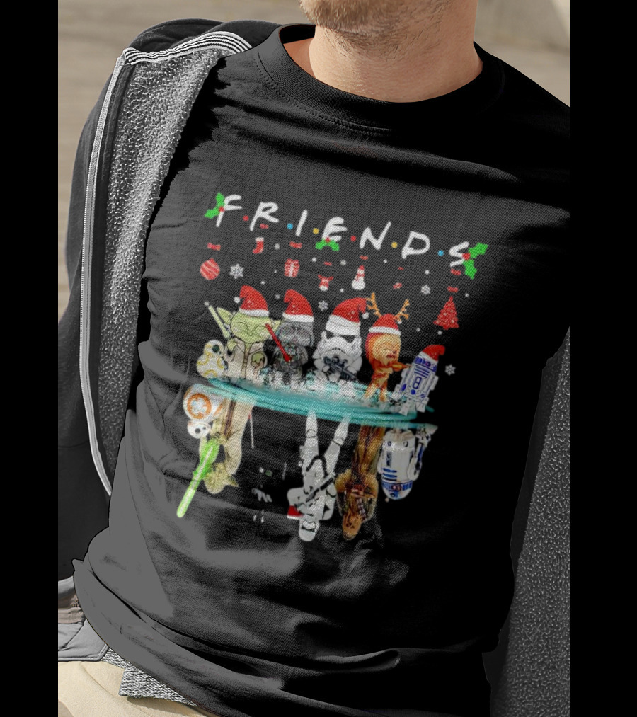 Friends Star War Character Christmas T-Shirt
