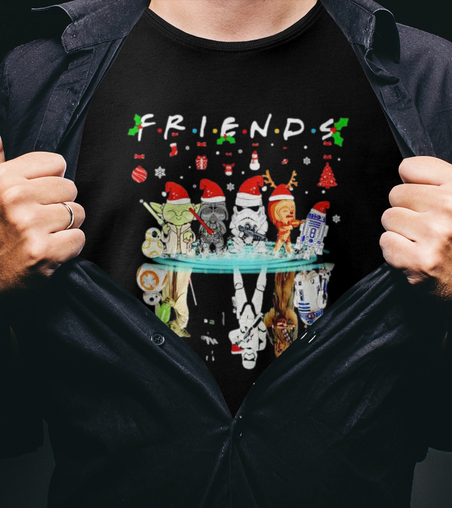 Friends Star War Character Christmas T-Shirt