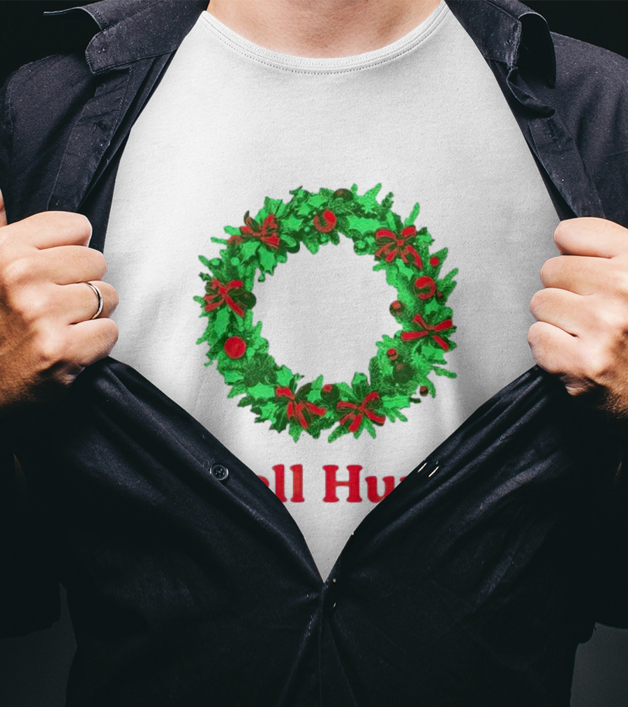 Well Hung Christmas Wreath T-Shirt