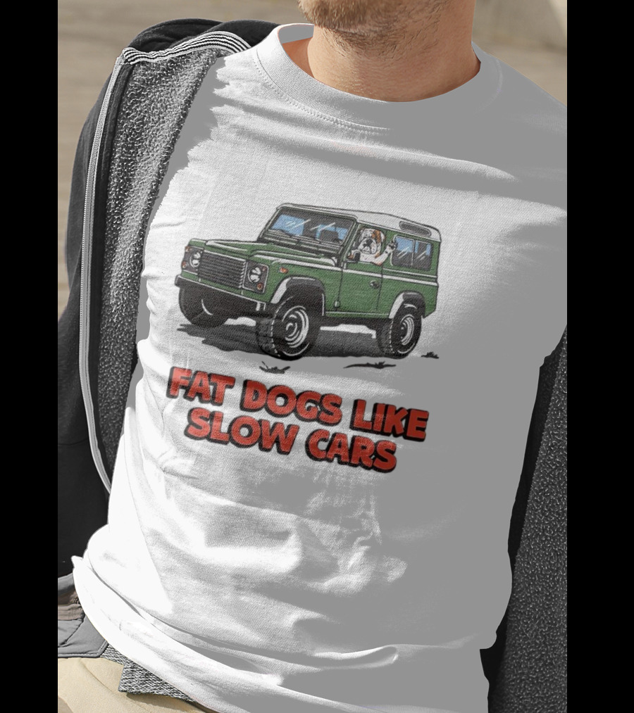 Fat Dogs Enjoy Slow Rides In Classic Off-Road Vehicles T-Shirt