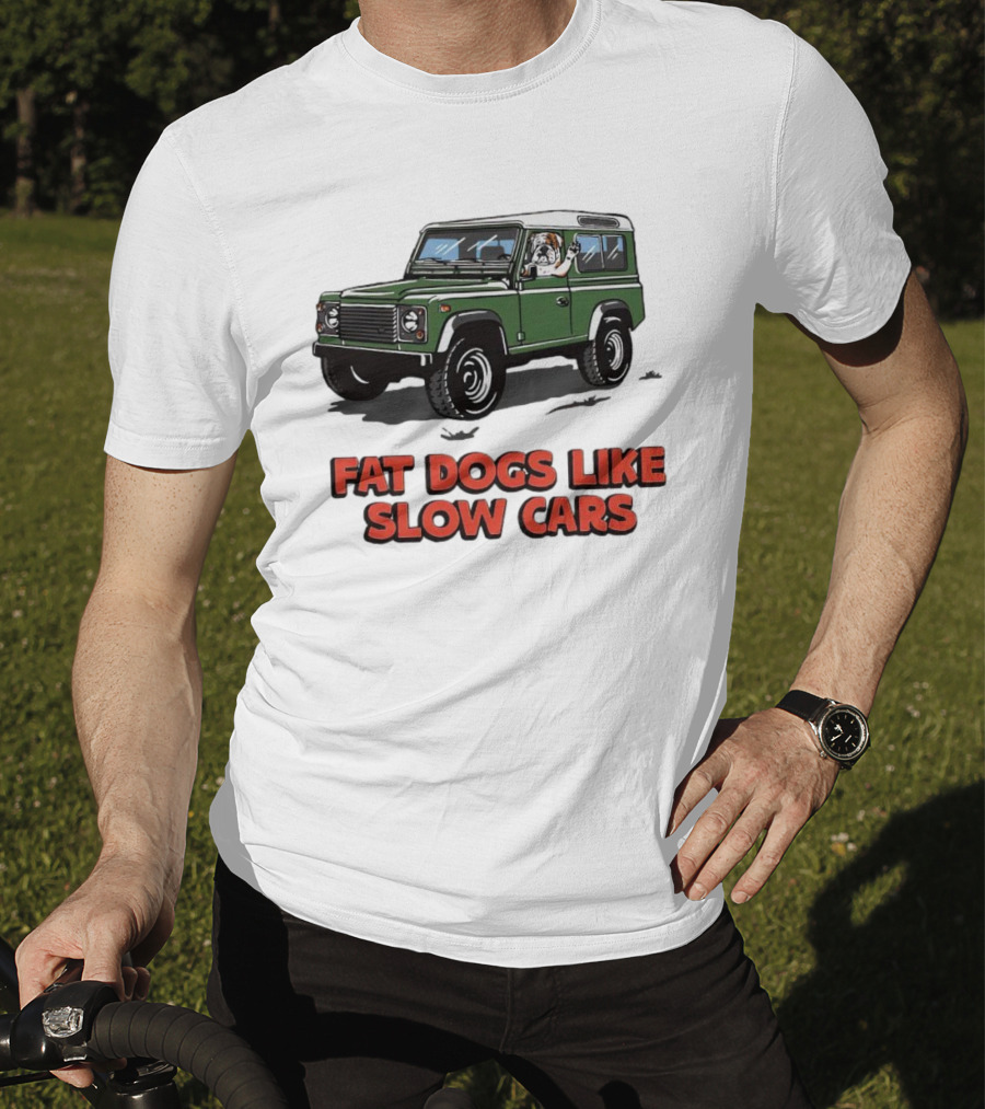 Fat Dogs Enjoy Slow Rides In Classic Off-Road Vehicles T-Shirt