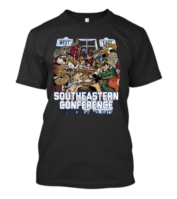 Southeastern Conference West East Rivalry Home For The Holidays T-Shirt
