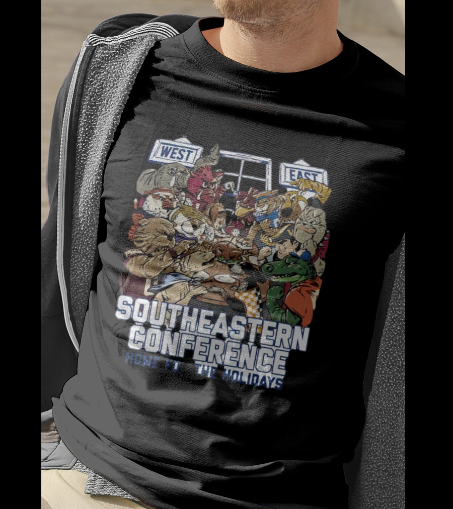 Southeastern Conference West East Rivalry Home For The Holidays T-Shirt