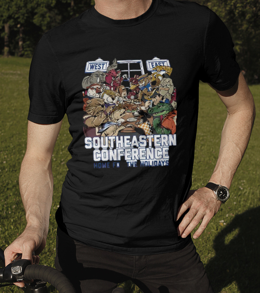 Southeastern Conference West East Rivalry Home For The Holidays T-Shirt