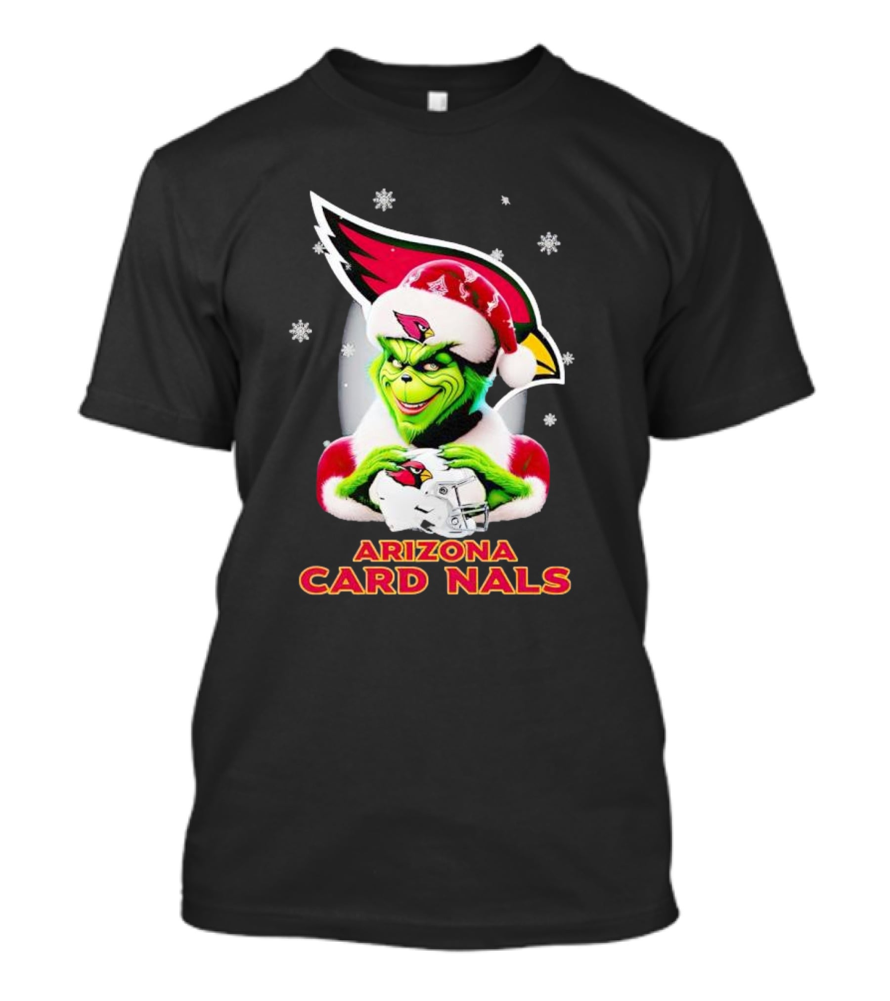 Grinch Arizona Cardinals Christmas Football Fan Festivities T-Shirt