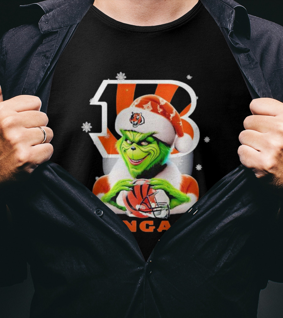 Grinch Cincinnati Bengals Christmas T-Shirt