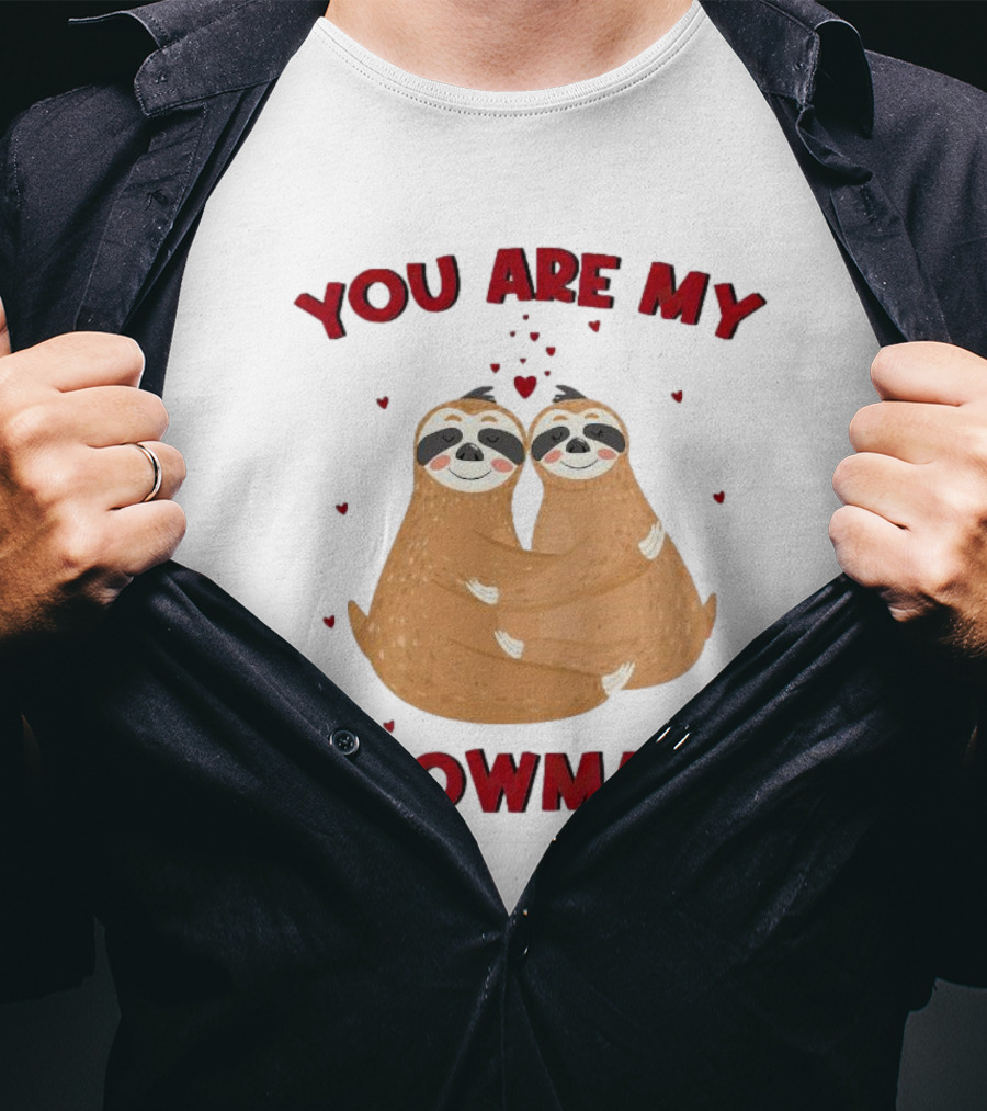 You Are My Slowmate Sloths Hugging Love T-Shirt