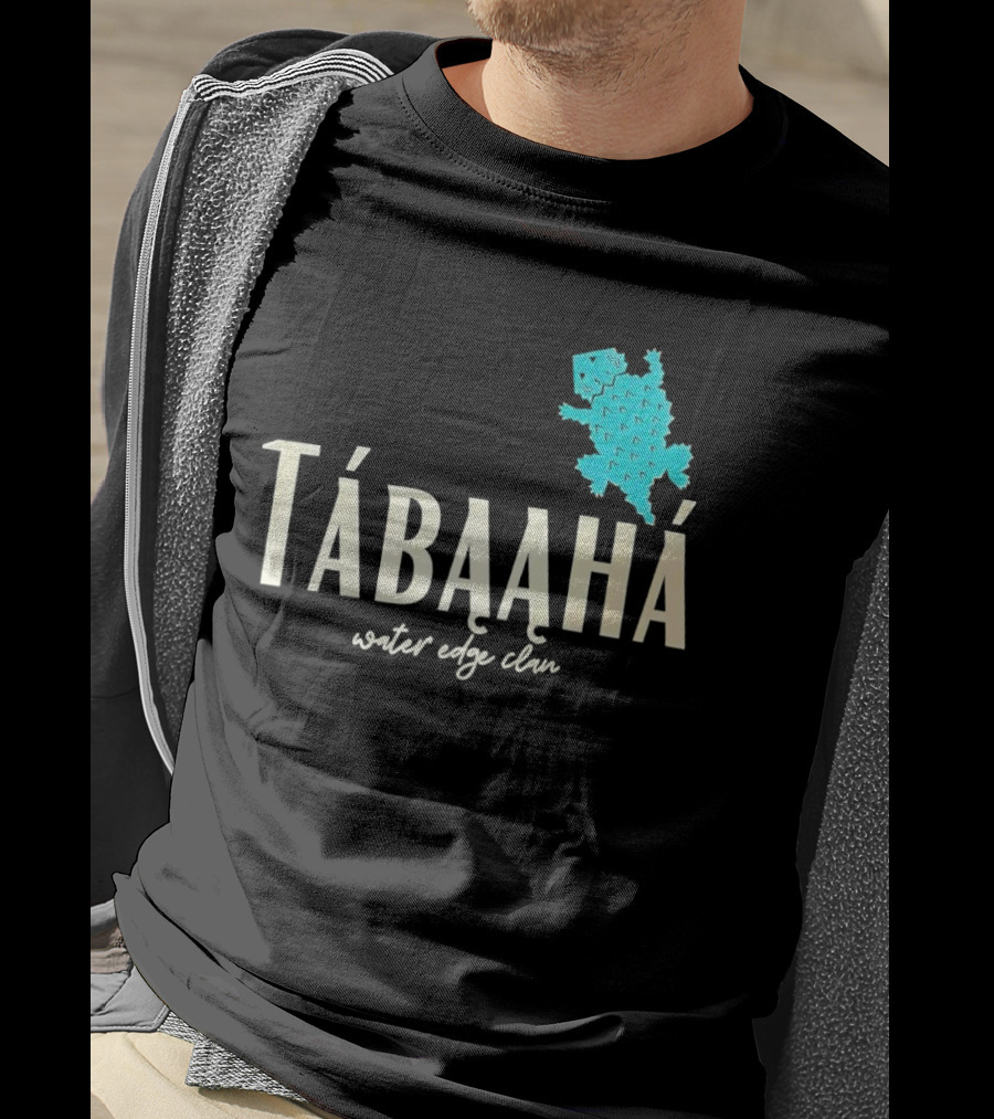 Tábąąhá Water Edge Clan Turquoise Turtle T-Shirt