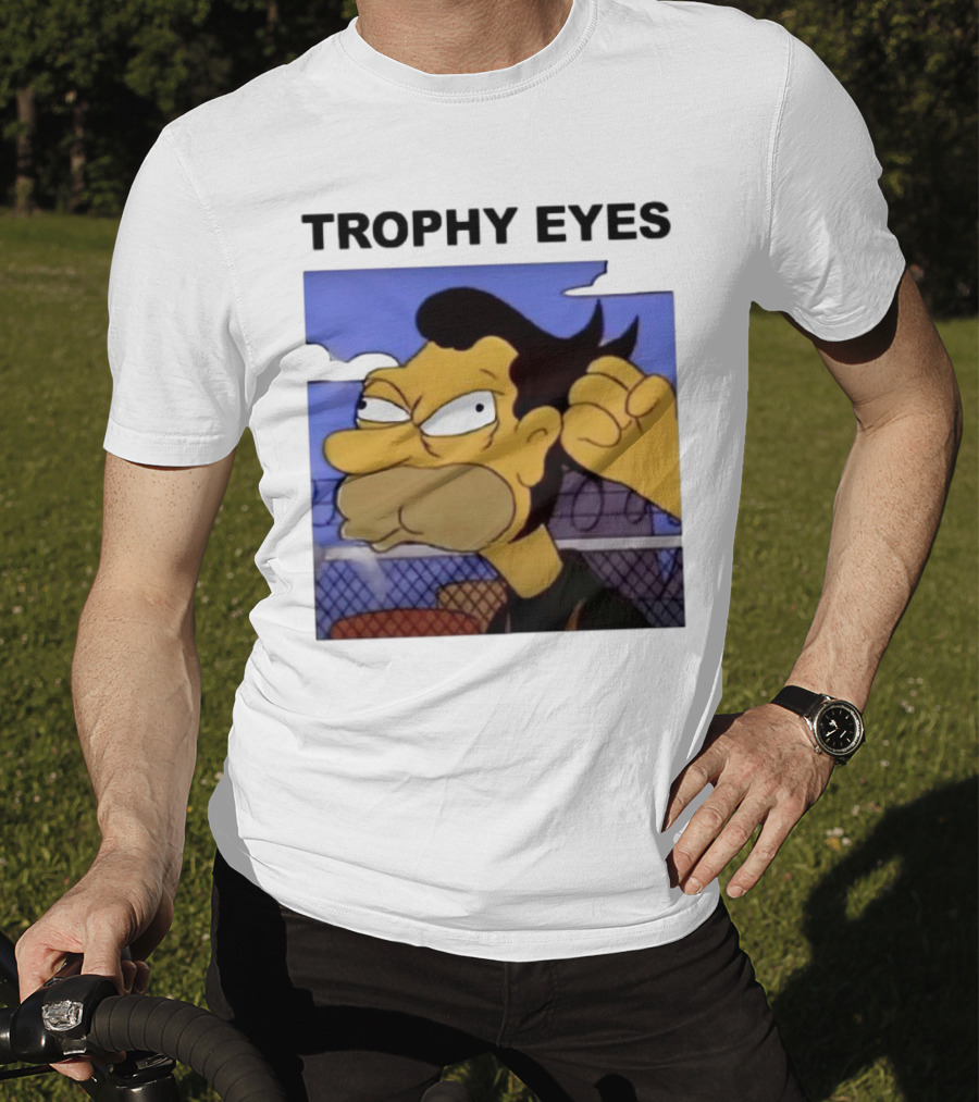 TROPHY EYES The Simpson Character Image T-Shirt