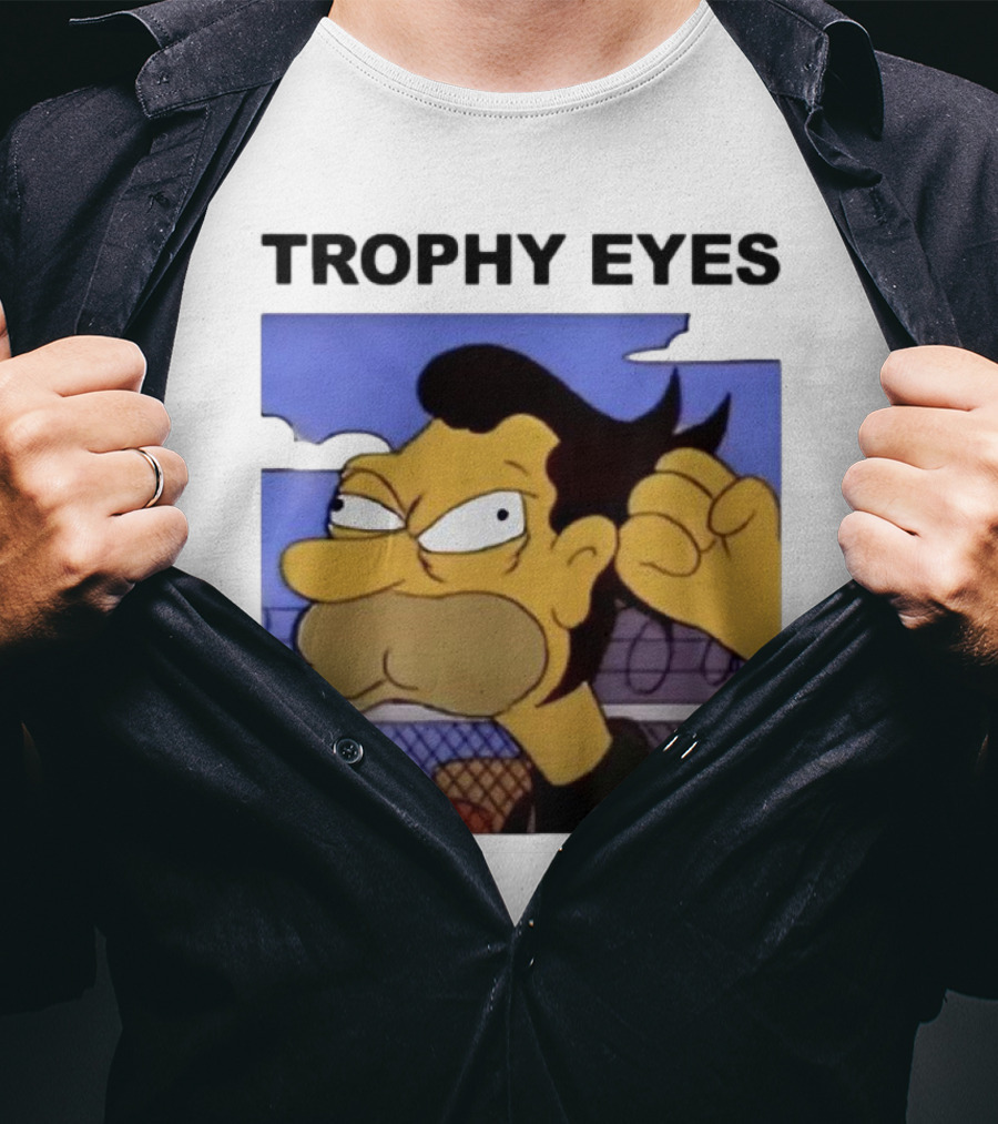 TROPHY EYES The Simpson Character Image T-Shirt
