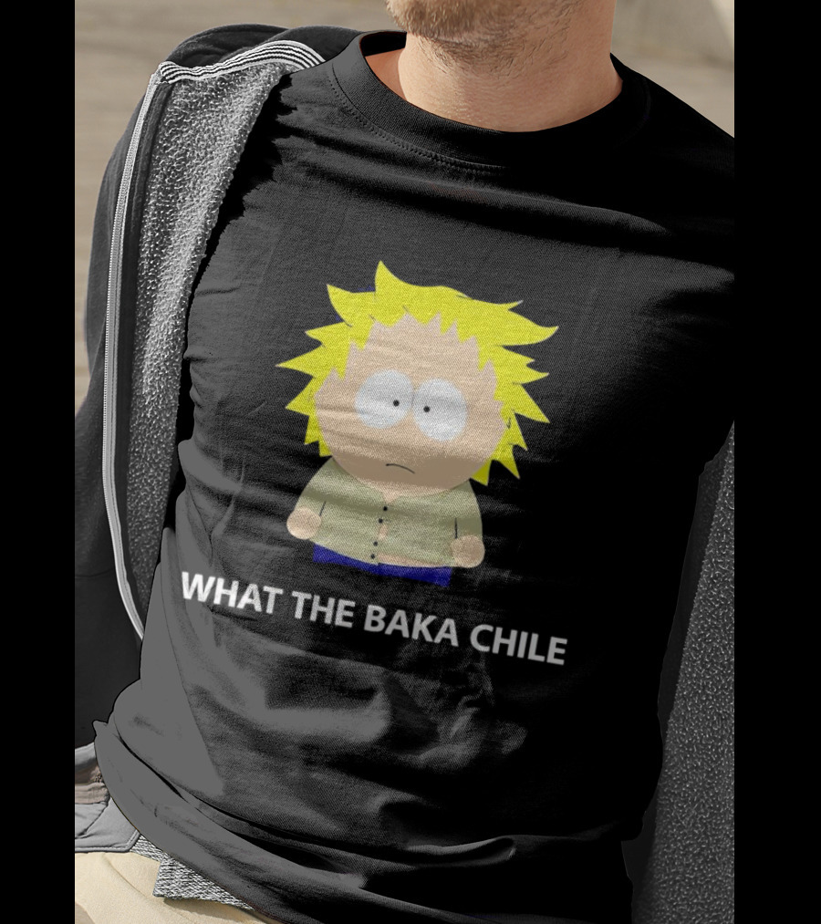 WHAT THE BAKA CHILE South Park Style Character T-Shirt