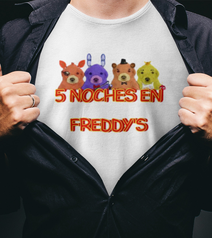 5 Noches En Freddy’s Peluches Colores Animatronics T-Shirt