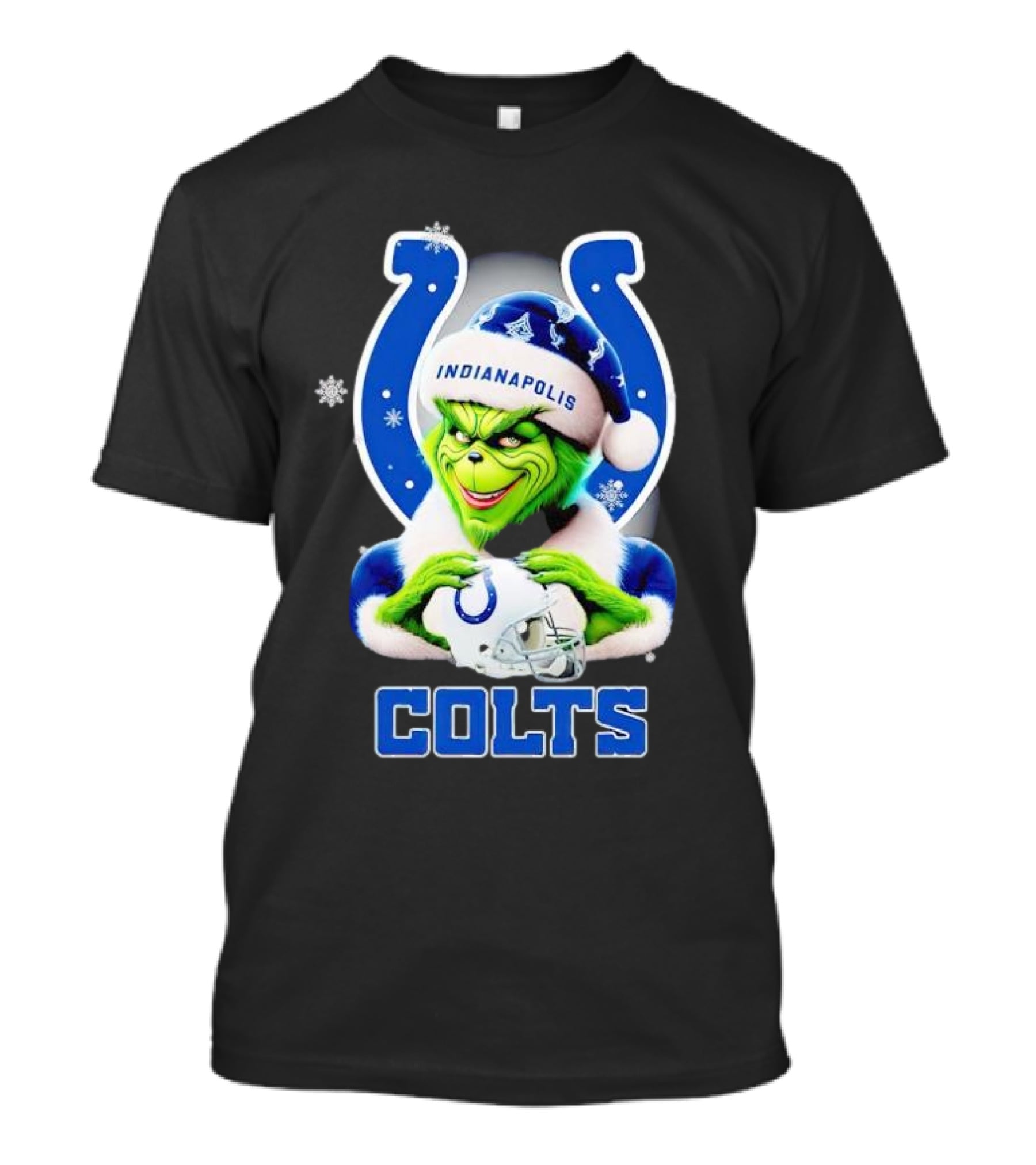 Grinch Indianapolis Colts Christmas Decor T-Shirt
