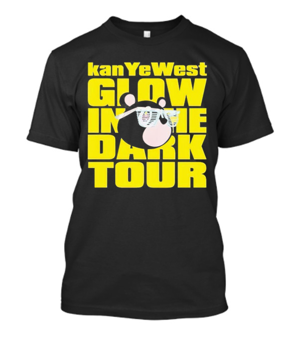 Kanye West Glow In The Dark Tour Bear With Shutter Shades T-Shirt