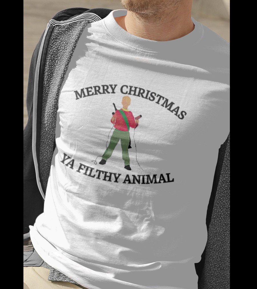 Merry Christmas Ya Filthy Animal Kevin McCallister Home Alone T-Shirt