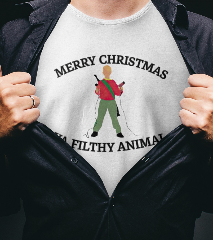 Merry Christmas Ya Filthy Animal Kevin McCallister Home Alone T-Shirt