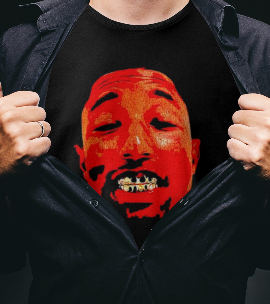Pharrell Suicide Wrist Red Tee Face Grills T-Shirt