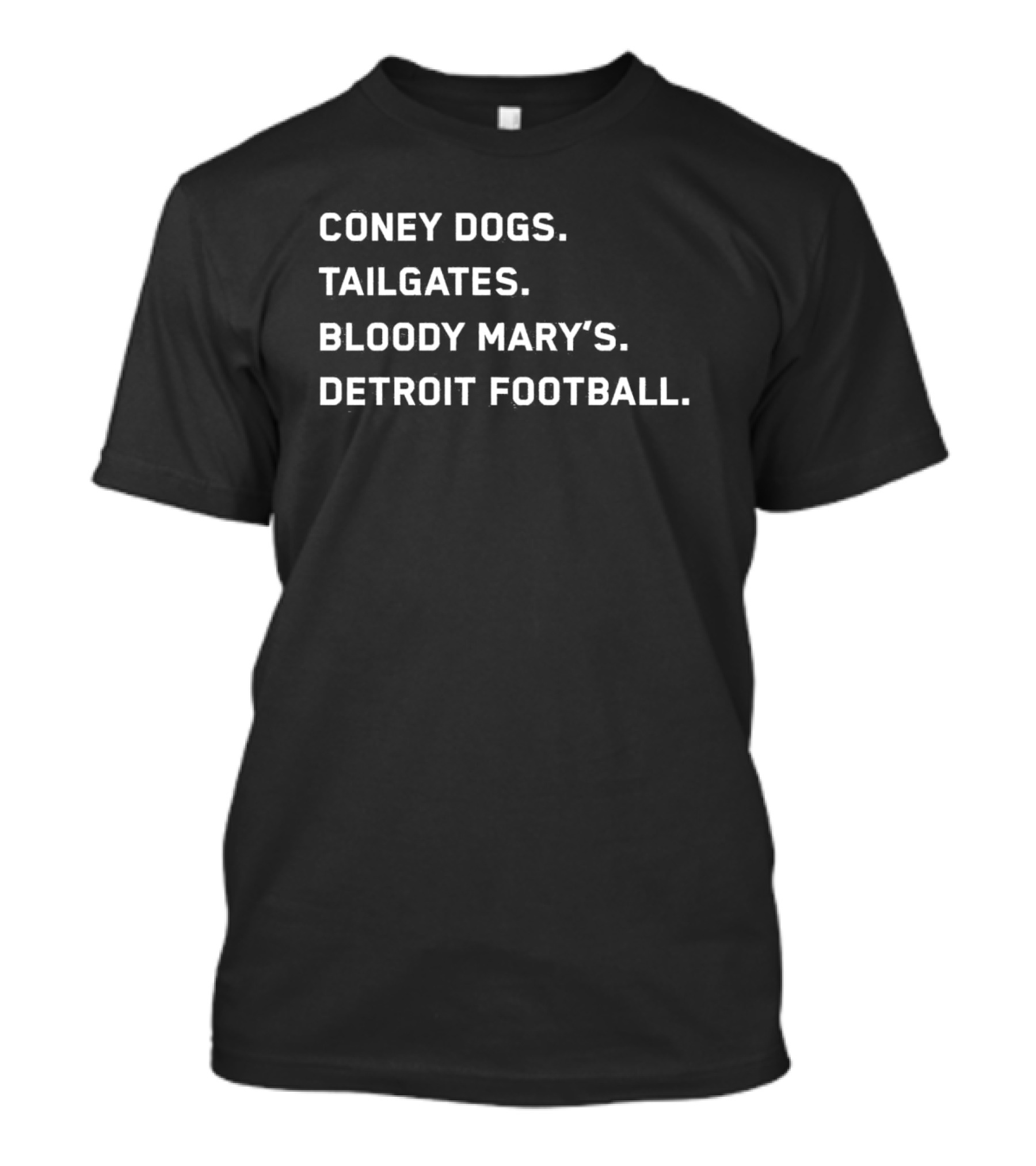 Coney Dogs Tailgates Bloody Mary’s Detroit Football Iconic Game Day Experience T-Shirt