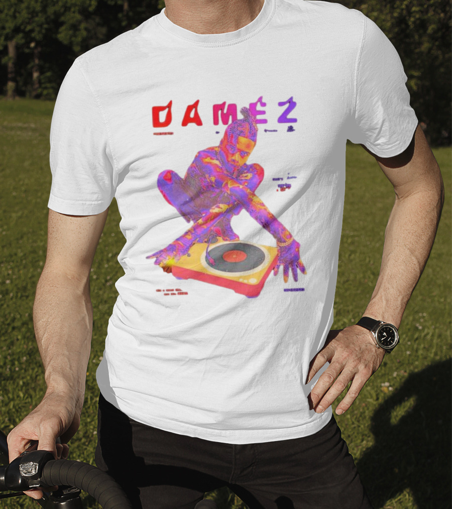 Damez Presents HIPHOP50 Vibrant Turntable Experience T-Shirt