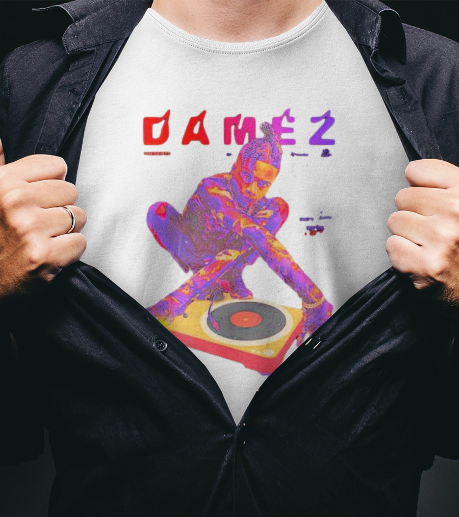 Damez Presents HIPHOP50 Vibrant Turntable Experience T-Shirt