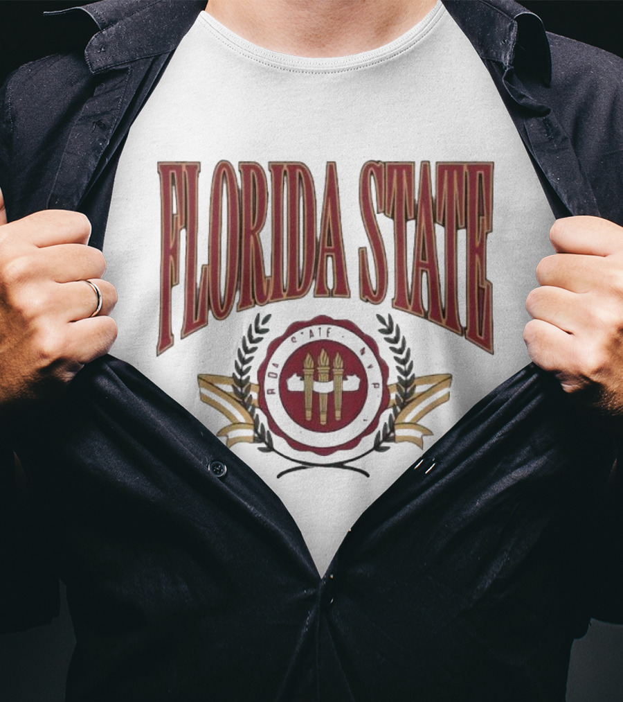 Florida State Emblem Torch Laurel T-Shirt