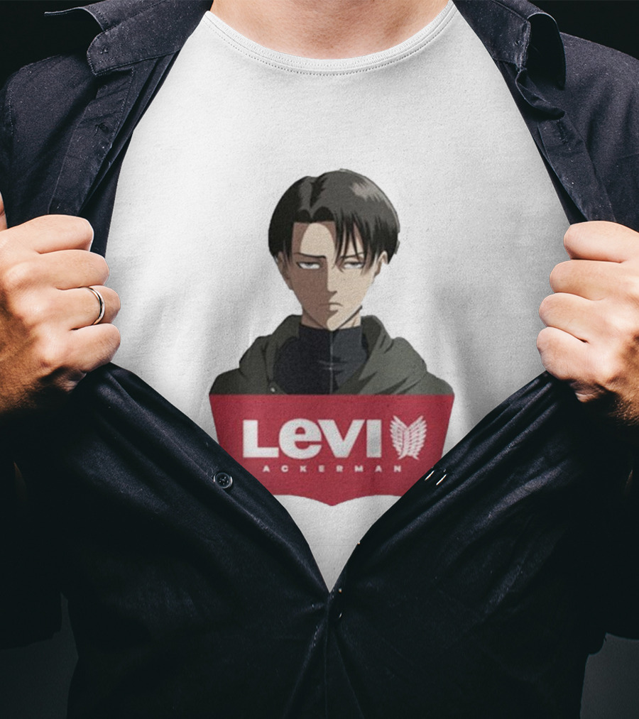 Levi Ackerman Anime Character Iconic T-Shirt