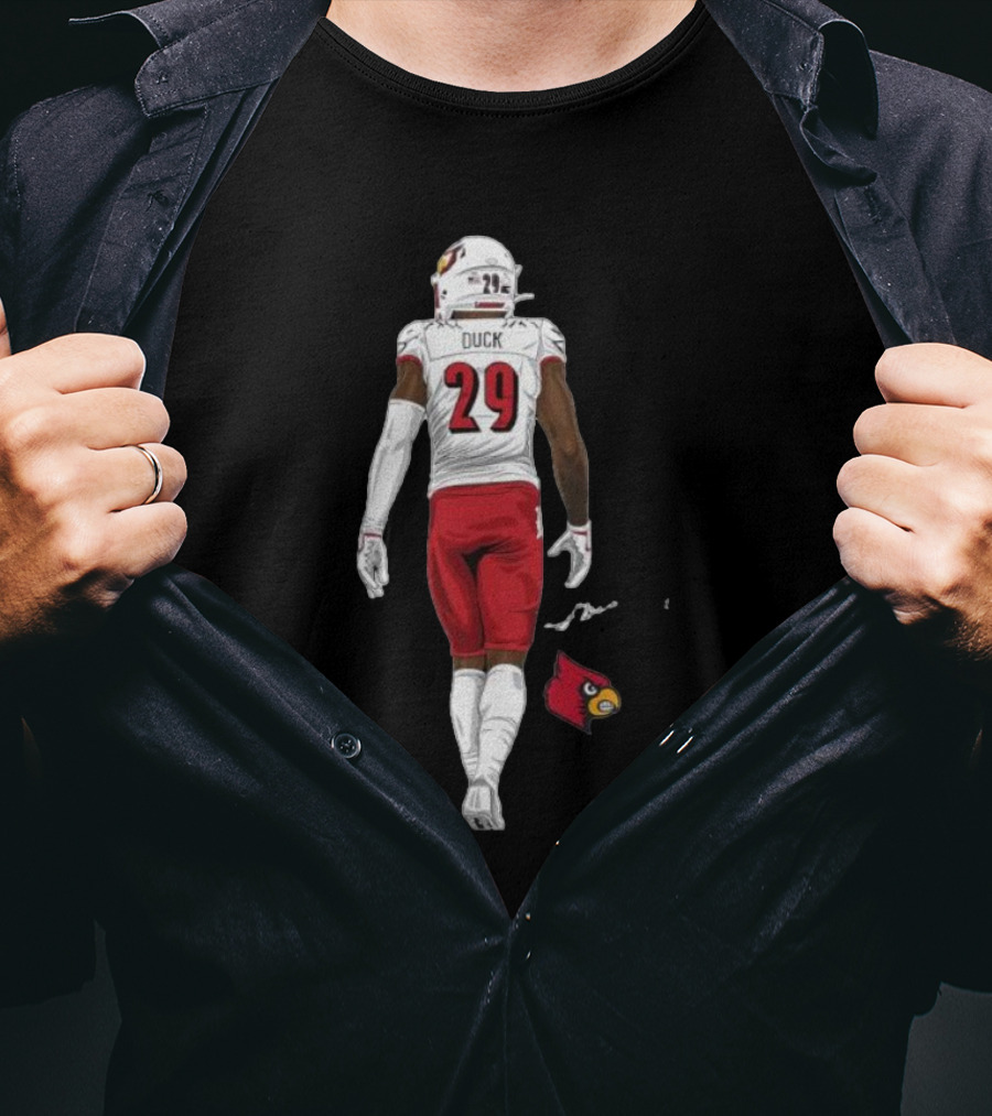 Storm Duck Louisville Cardinals Football Player Number 29 T-Shirt