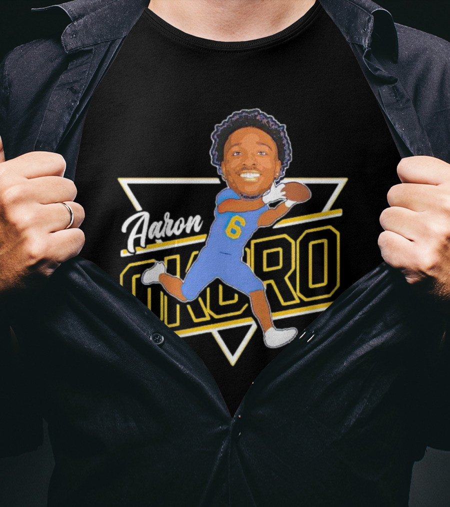 Aaron Okoro Football Caricature Signature 6 Jersey T-Shirt