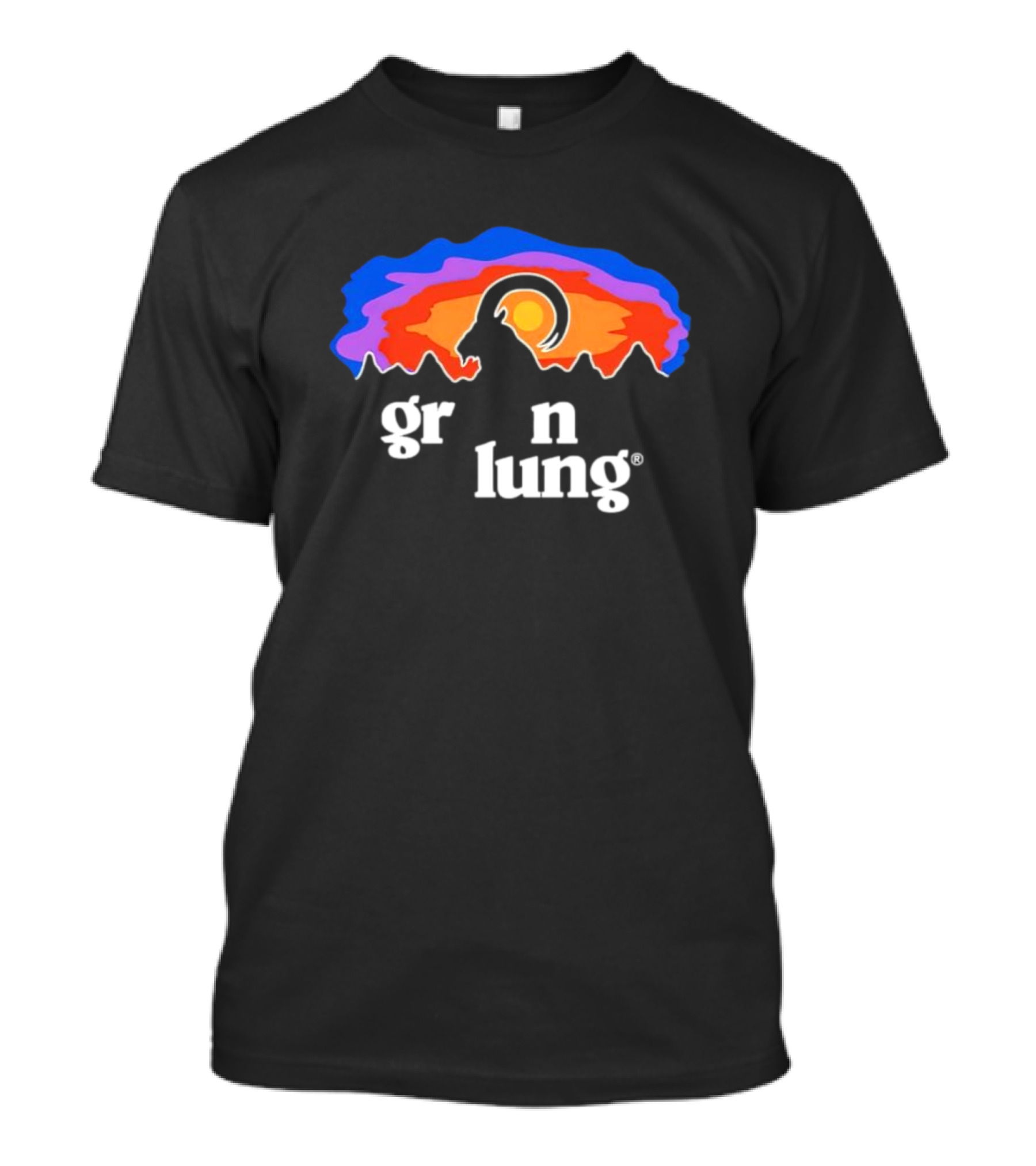 Goatagonia Gr N Lung Sunset Mountain Goat T-Shirt