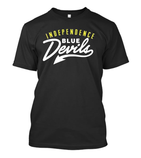 Independence Blue Devils Arch Style Script Basketball Team T-Shirt