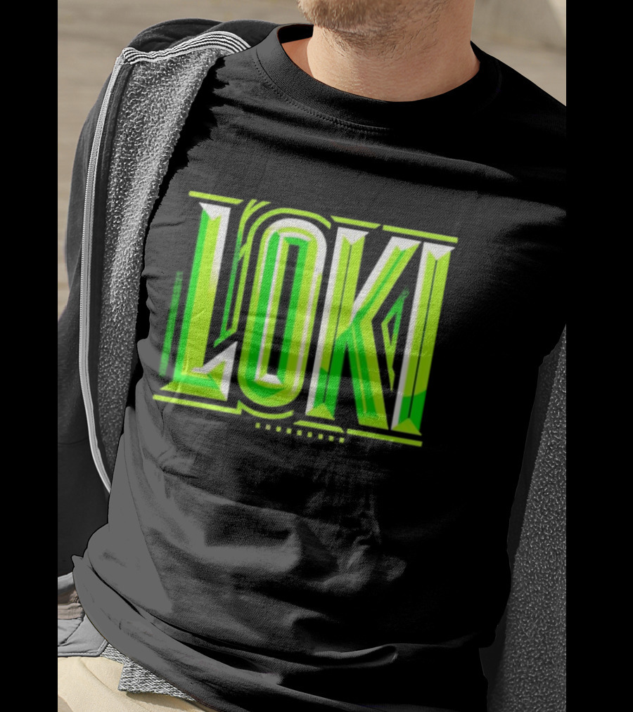 Loki Marvel Series Green Gradient T-Shirt