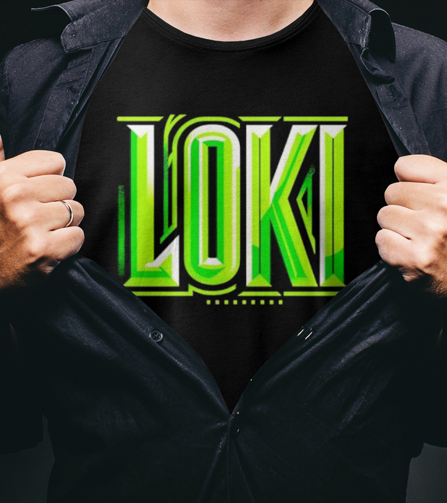 Loki Marvel Series Green Gradient T-Shirt