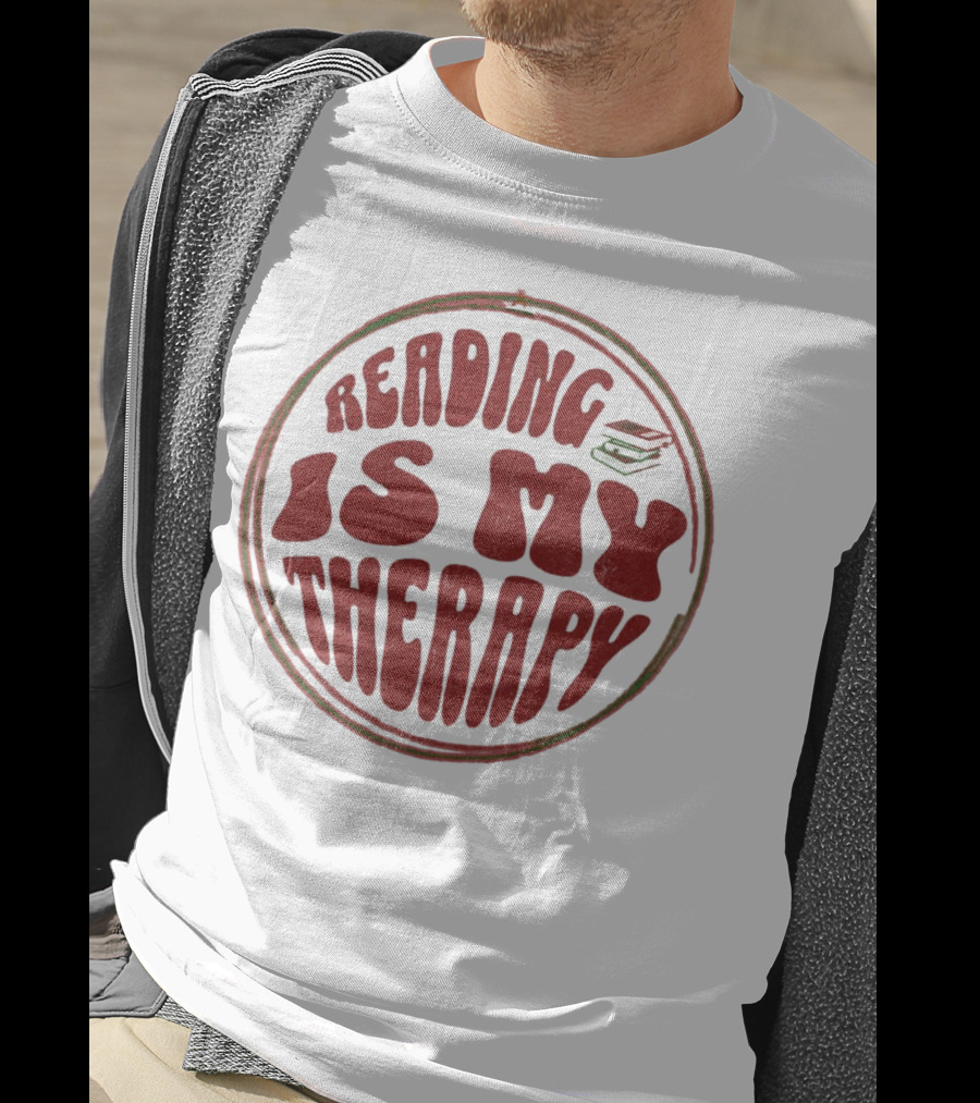 Reading Is My Therapy Retro Book Lover T-Shirt