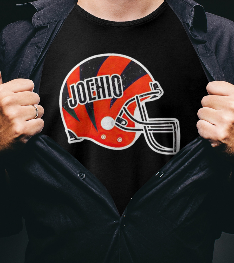 Cincinnati Bengals Joehio Football Helmet T-Shirt